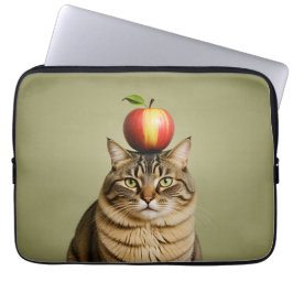 Cat Apple Laptop Sleeve