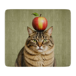Cat Apple Snijplank