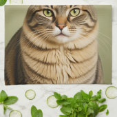 Cat Apple Theedoek (Gevouwen)