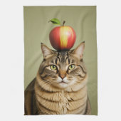 Cat Apple Theedoek (Verticaal)