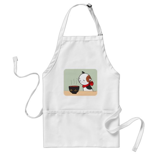 Cat Apron Soup Apron Cat Lover Cooking lover Apron Standaard Schort (Voorkant)