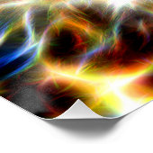 Cat Art 20" x 20", Poster papier (halfglans) (Hoek)