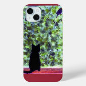 Cat Art Black Cat Bird Watching! Case-Mate iPhone Case (Achterkant)