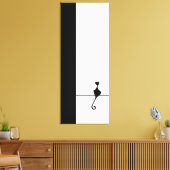 Cat Art Canvas Afdruk (Insitu (Woonkamer))