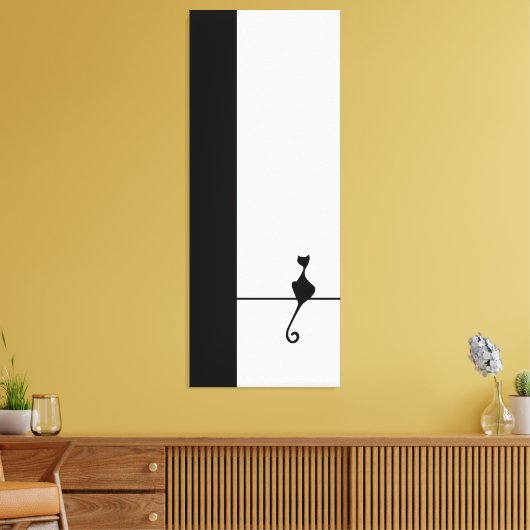 Cat Art Canvas Afdruk (Insitu (Woonkamer))