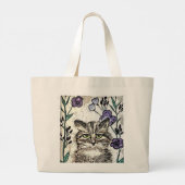 Cat Art Canvas tas (Achterkant)