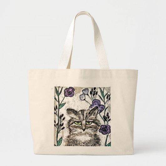 Cat Art Canvas tas (Voorkant)