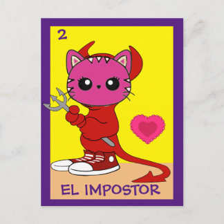 Cat Art Card, The Imposter, Postcard Briefkaart