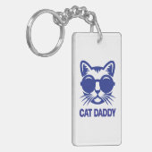Cat Art Cat Daddy Sleutelhanger (Voorkant Links)