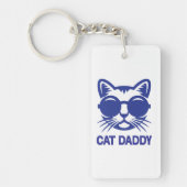 Cat Art Cat Daddy Sleutelhanger (Voorkant)