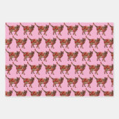 Cat Art Cat Lover Kitty Fun Wrapping Craft Paper (Voorkant 3)