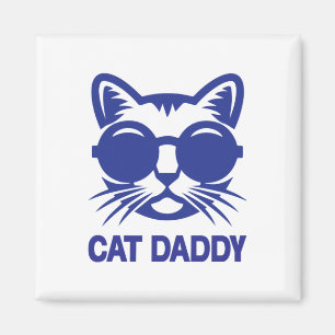 Cat Art Cat Papa Magneet