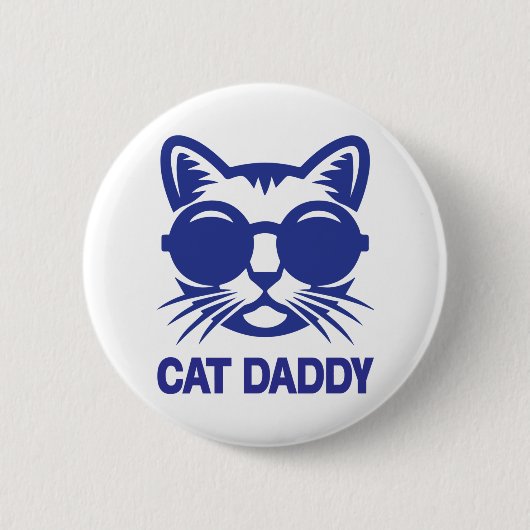 Cat Art Cat Papa Ronde Button 5,7 Cm (Voorkant)