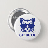 Cat Art Cat Papa Ronde Button 5,7 Cm (Voorkant /achterkant)