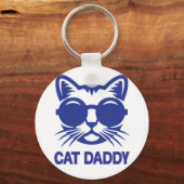 Cat Art Cat Papa Sleutelhanger (Voorkant)