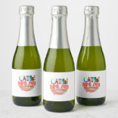 Cat Art Cats Are My Favorite People Sparkling Wijnetiket (Flessen)