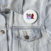 Cat Art Cats Books Coffee_2 Ronde Button 5,7 Cm (In situ)