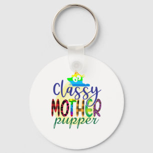 Cat Art Classy-moedertop Sleutelhanger