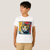 Cat art design #1 t-shirt (Voorkant volledig)