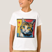 Cat art design #1 t-shirt (Voorkant)