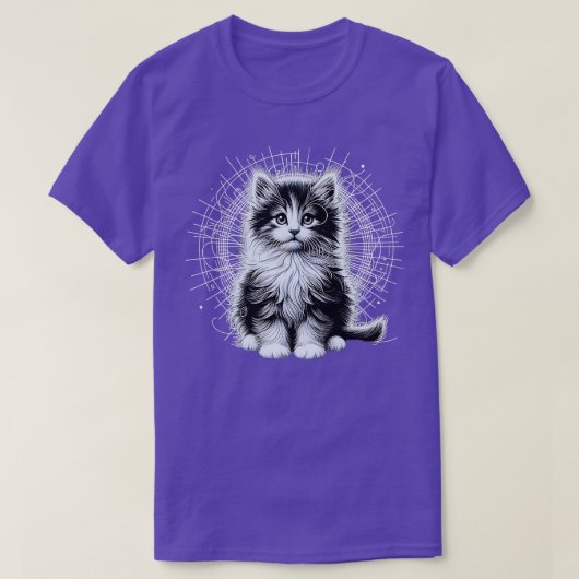 Cat Art Design voor kattenliefhebber grappige katt T-shirt (Design voorkant)