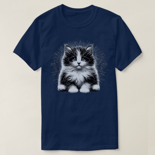 Cat Art Design voor kattenliefhebber grappige katt T-shirt (Design voorkant)