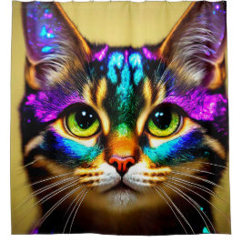 Cat Art Douchegordijn