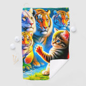 Cat Art Golfhanddoek (Insitu)