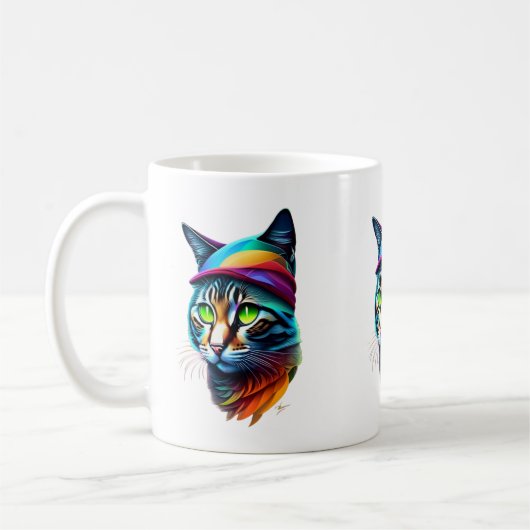 Cat Art Koffiemok (Links)