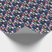 Cat Art | Leuke kat gezichten Cadeaupapier (Hoek)