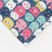Cat Art | Leuke kat gezichten Fleece Deken (Hoek)