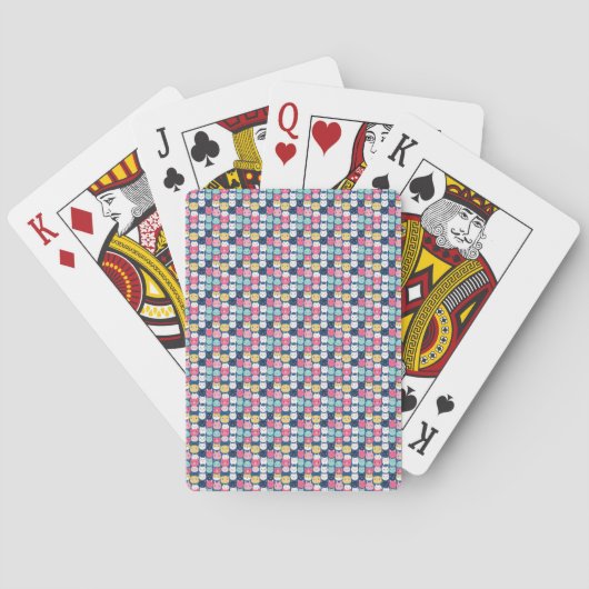 Cat Art | Leuke kat gezichten Pokerkaarten (Achterkant)