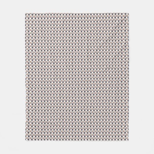 Cat Art | Leuke kat patroon naadloze achtergrond Fleece Deken (Voorkant)