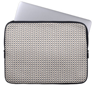 Cat Art   Leuke kat patroon naadloze achtergrond Laptop Sleeve