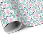 Cat Art | Leuke kat regenbogen Cadeaupapier (Rol Hoek)