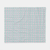 Cat Art | Leuke kat regenbogen Fleece Deken (Voorkant (Horizontaal))