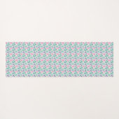 Cat Art | Leuke kat regenbogen Yogamat (Achterkant (horizontaal))