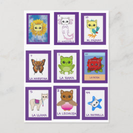 Cat Art Lottería Briefkaart