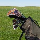 Cat Art Patroon Golfheadcover (Insitu)