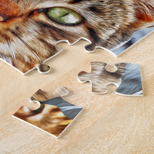 Cat Art Patroon Legpuzzel (Zijkant)