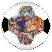 Cat Art Patroon Voetbal (Gedraaid)