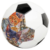 Cat Art Patroon Voetbal (Drie kwart)