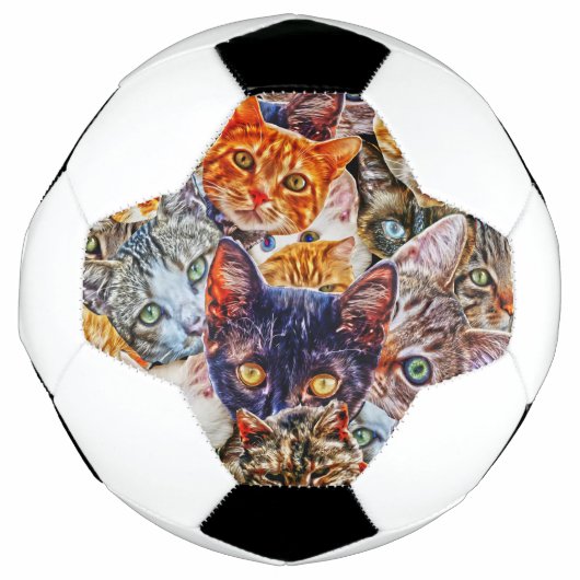 Cat Art Patroon Voetbal (Voorkant)