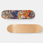 Cat Art Persoonlijk Skateboard (Horizontaal)