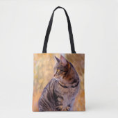 Cat Art Portrait Tote Bag (Voorkant)