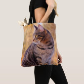 Cat Art Portrait Tote Bag (Dichtbij)