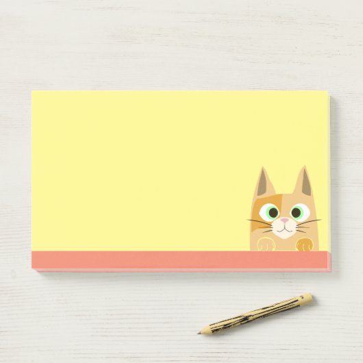 Cat Art Post-it® Notes (Op bureau)
