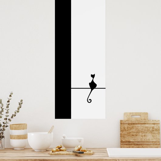 Cat Art Poster (Keuken)