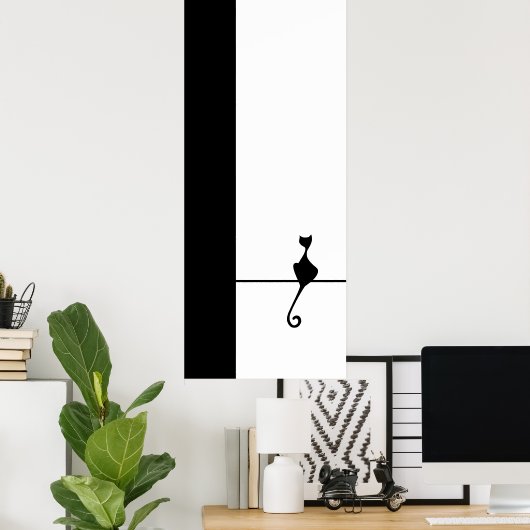 Cat Art Poster (Thuiskantoor)