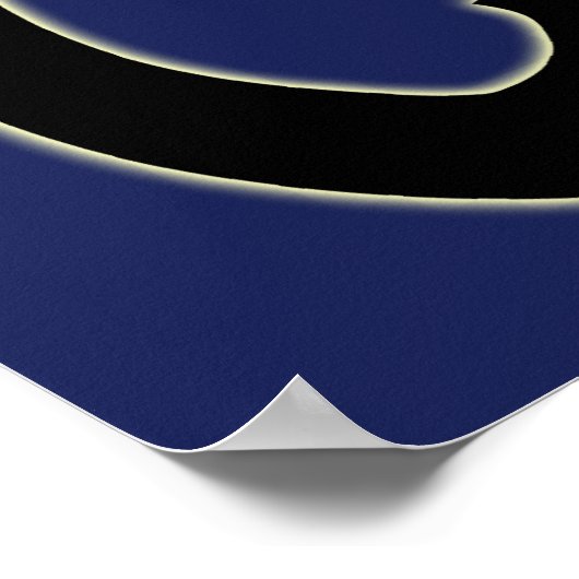 Cat Art Poster Indigo Cat Lover Prints Posters (Hoek)